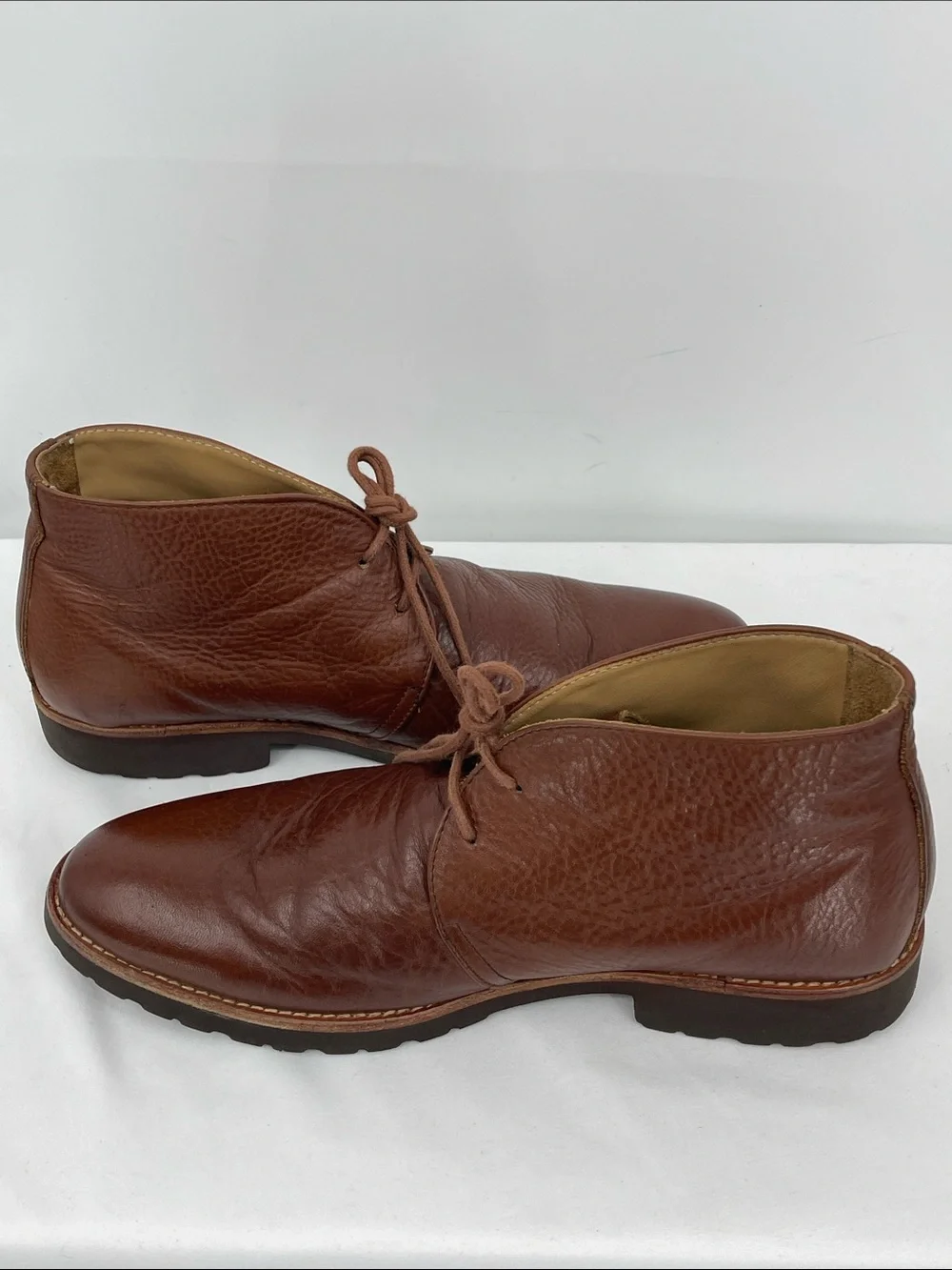 ALAN PAYNE Men's Brown Leather Chukka Boots - Classic Lace-Up Style SIZE 11